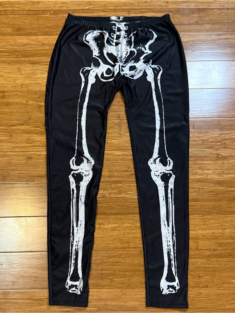 Spirit Halloween Women’s Skeleton Bones Leggings Black & White Size Medium